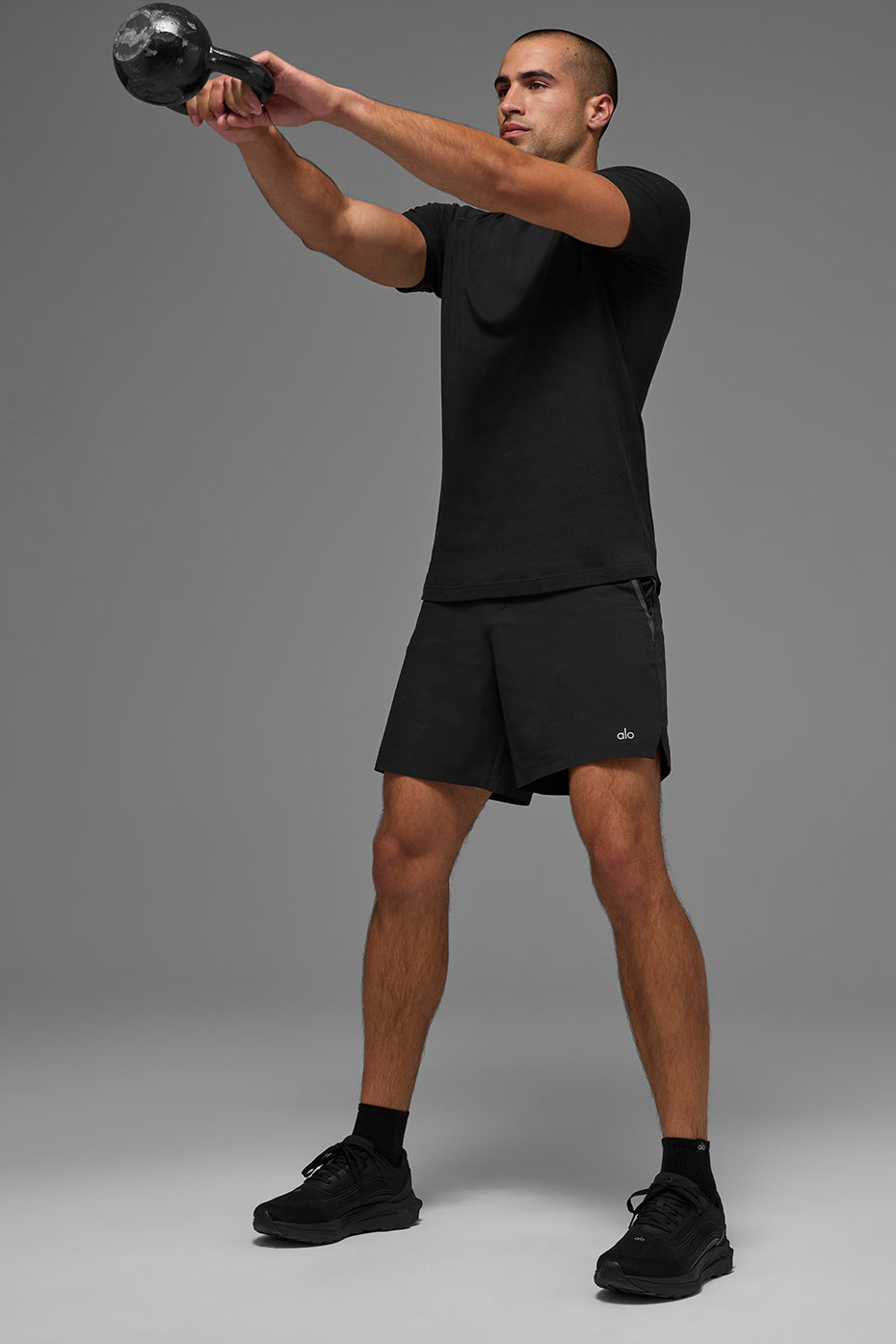 ALO Vapor Crewneck Short Sleeve Black - Image 5