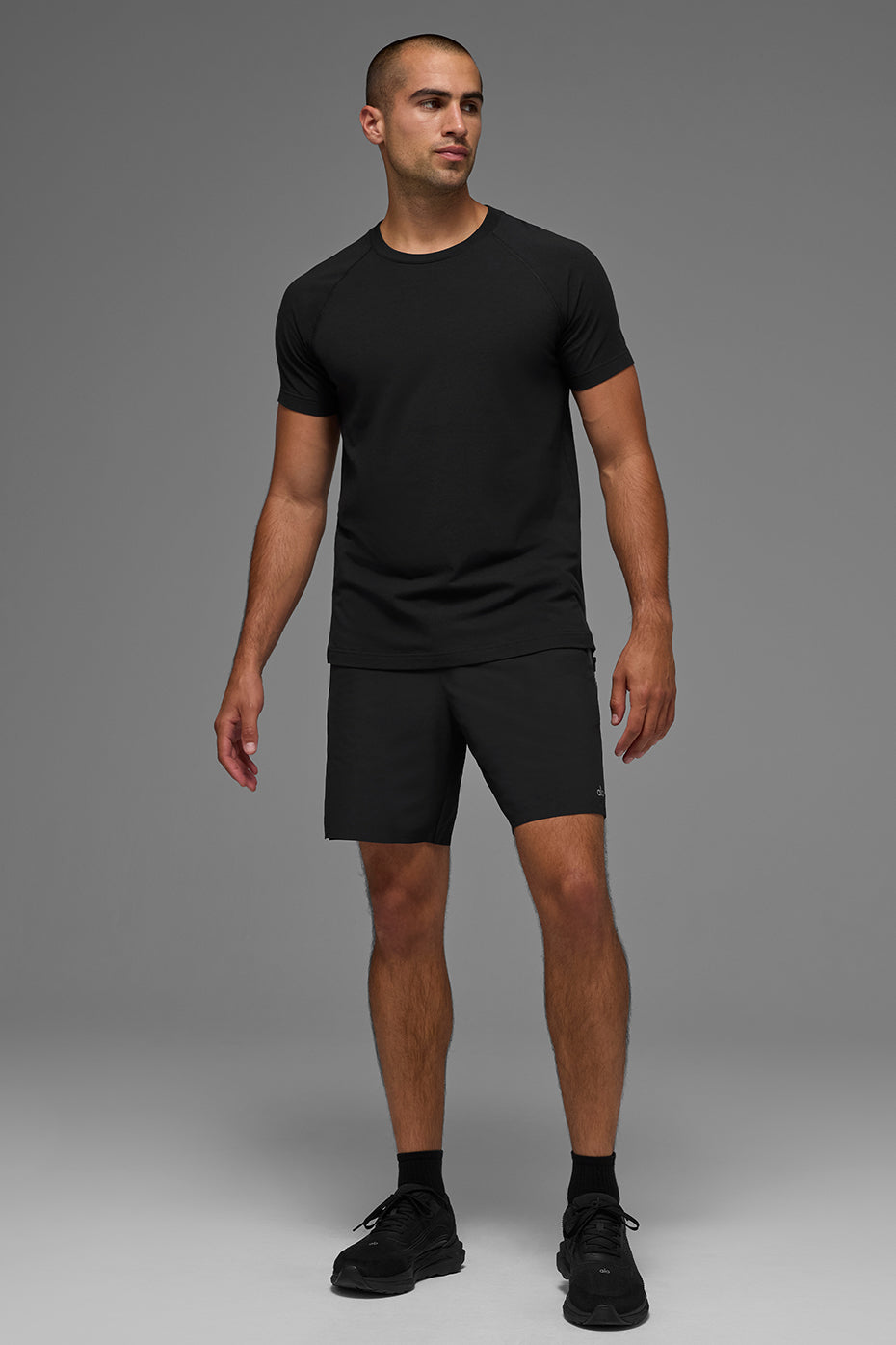 ALO Vapor Crewneck Short Sleeve Black - Image 6