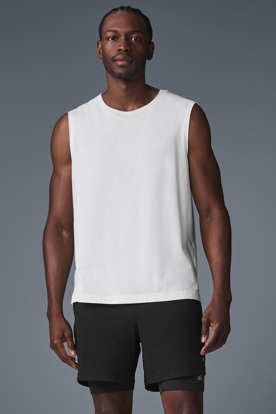 The Triumph Muscle Tank   White