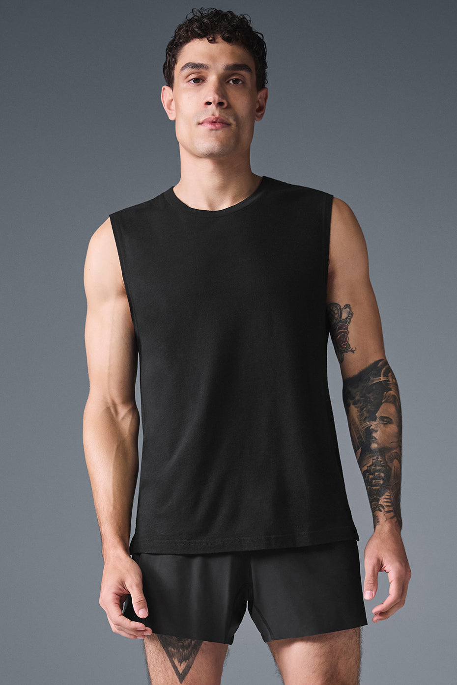The Triumph Muscle Tank   Black