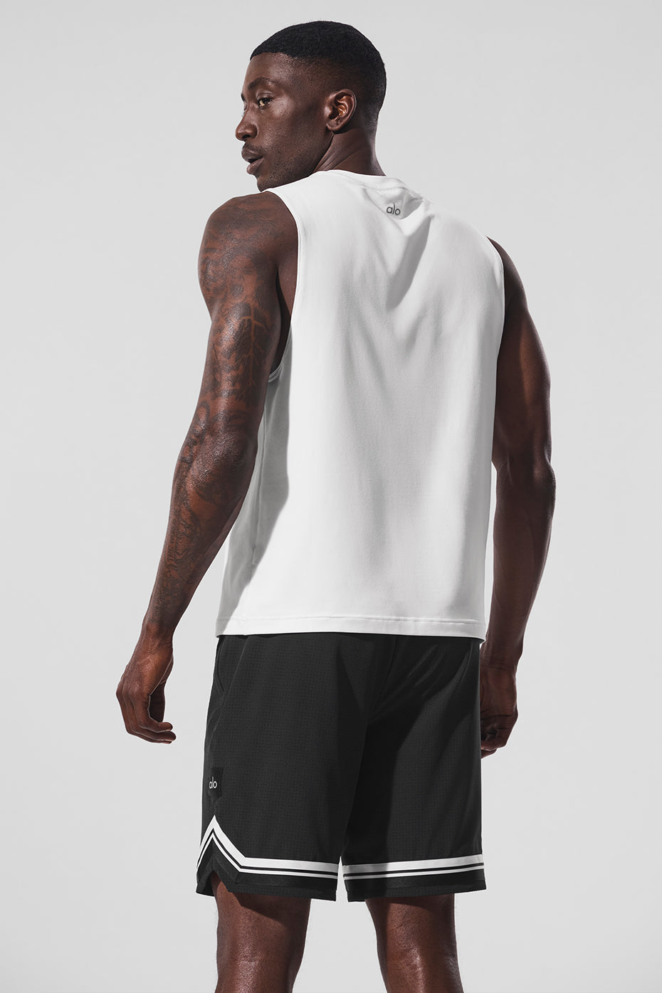 Alternative view of Conquer Muscle Tank   White