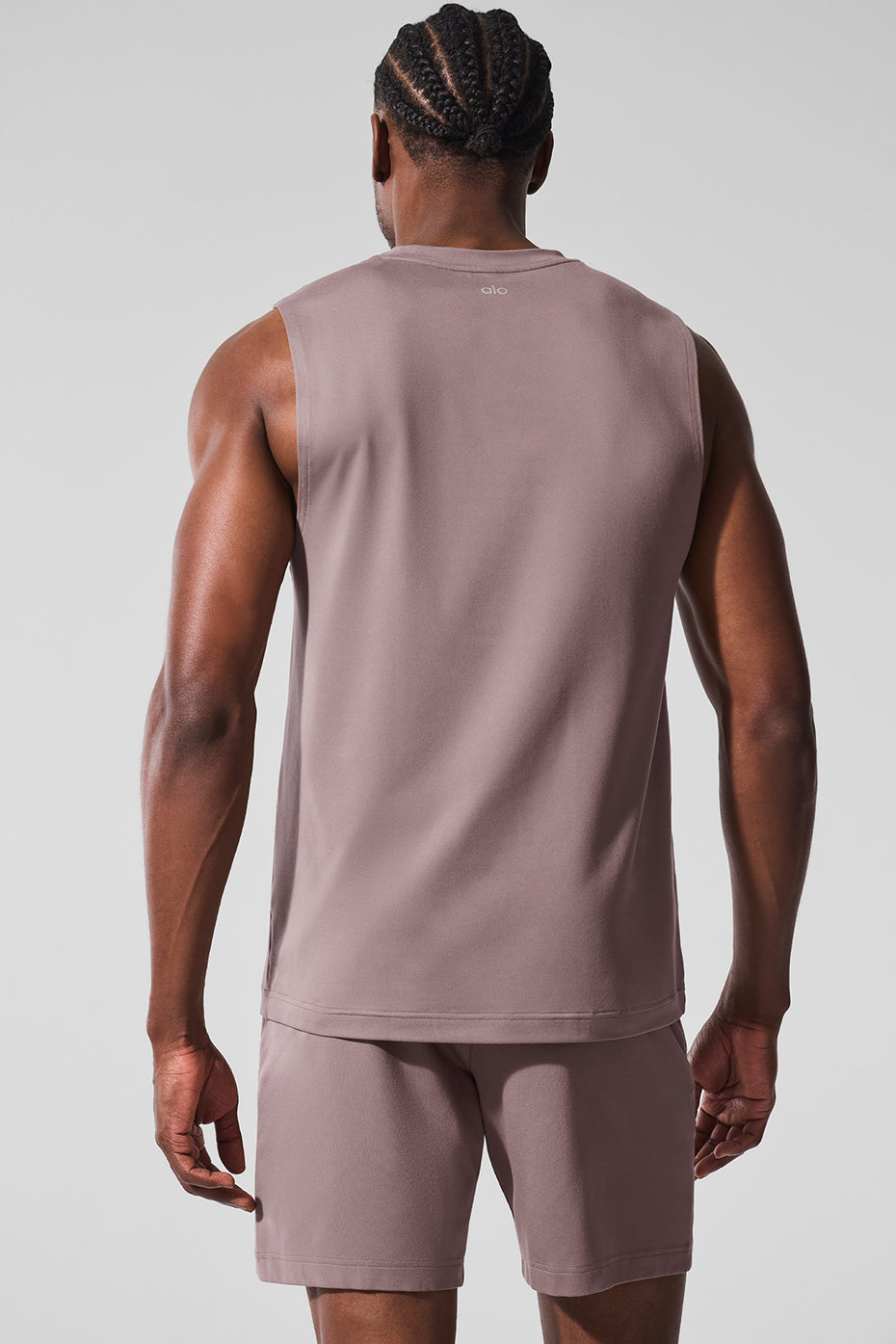 Alternative view of Conquer Muscle Tank   Mushroom