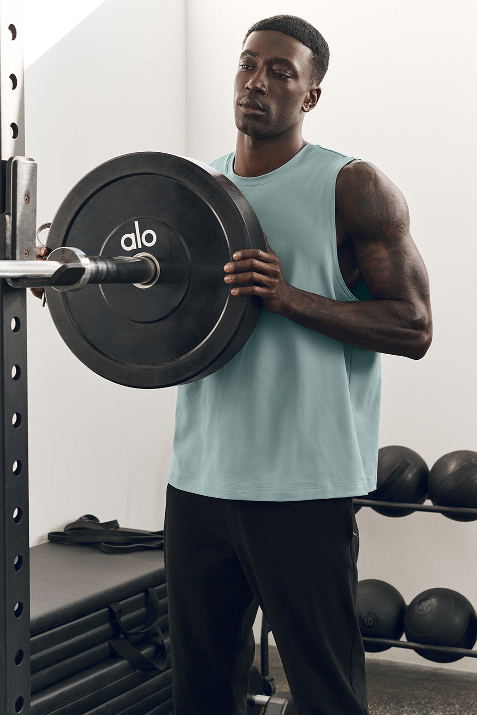 Conquer Muscle Tank   Desert Sage