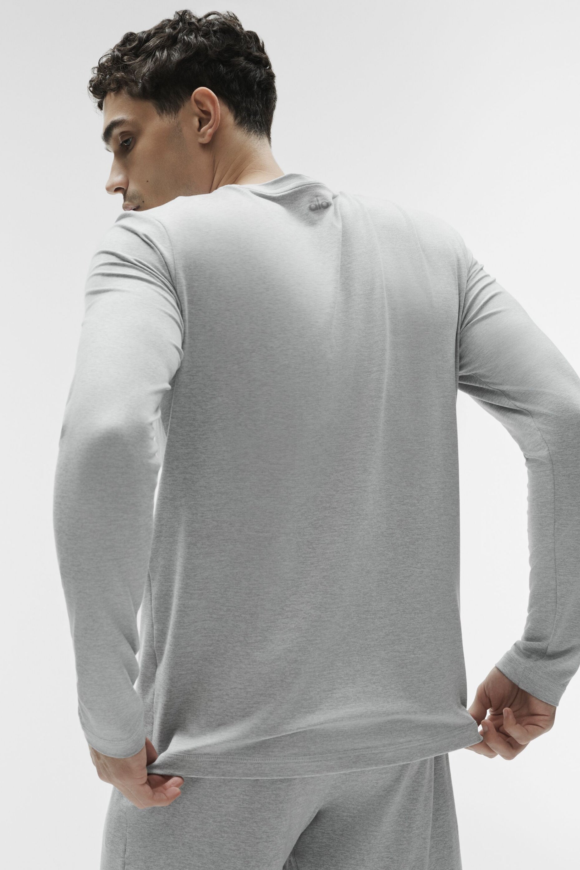 Conquer Reform Crewneck Long Sleeve Athletic Heather Grey - Image 3