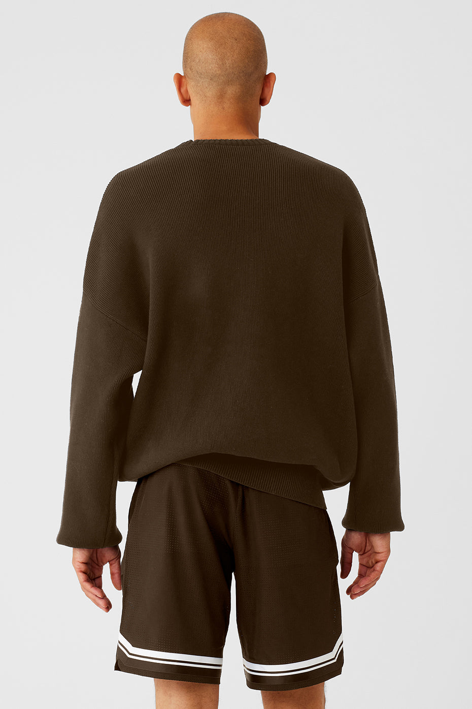 Alternative view of Scholar Crew Neck Sweater   Espresso