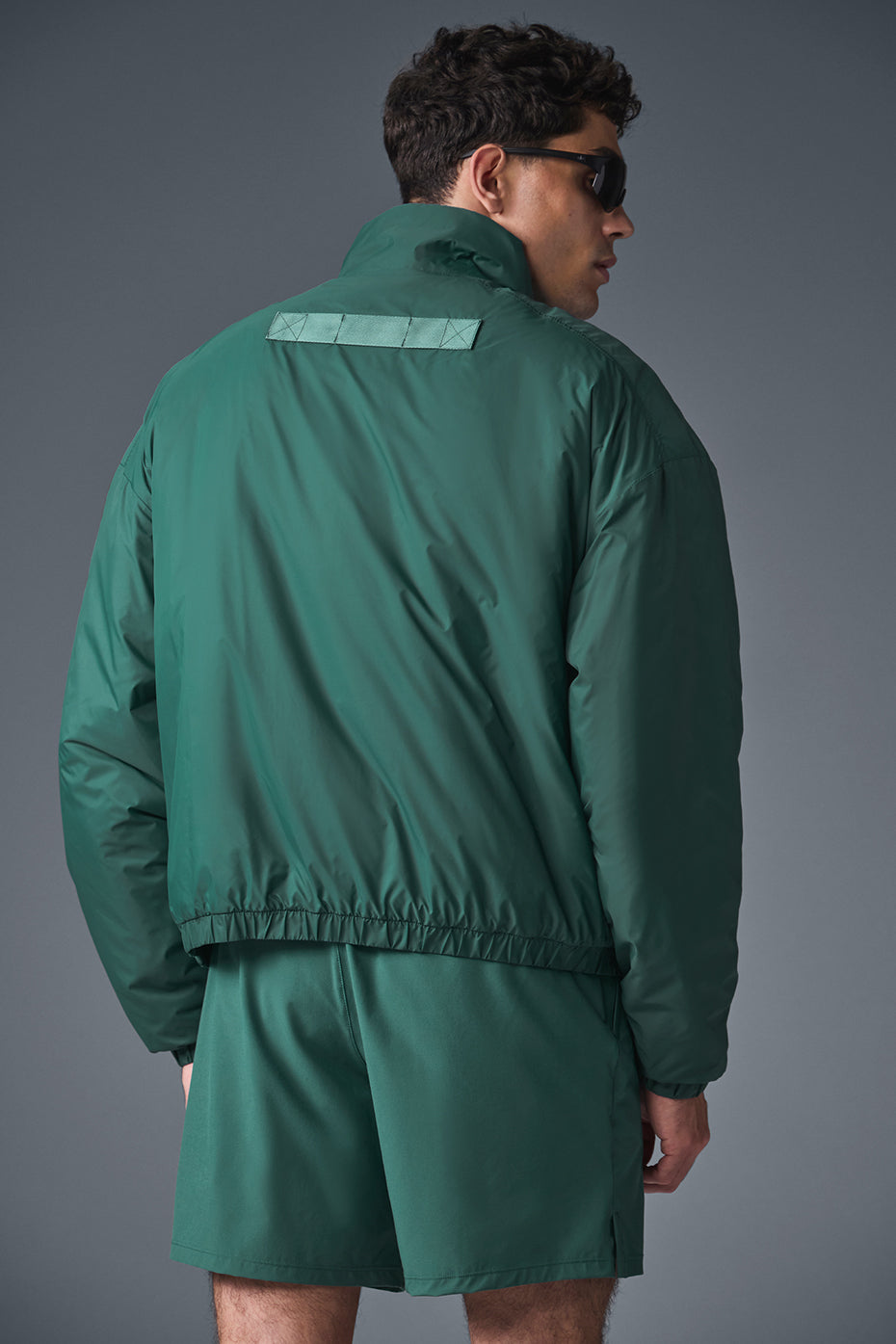 Alternative view of Latitude Light Weight 1/2 Zip Pullover Jacket   Winter Ivy