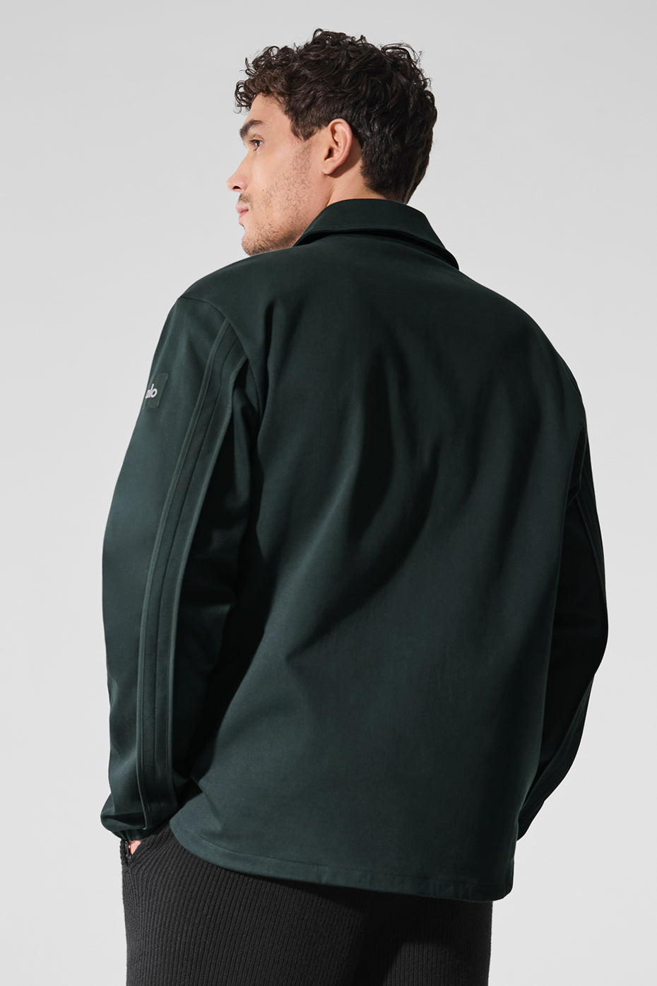 Alternative view of Edition Sueded Jacket   Charcoal Green
