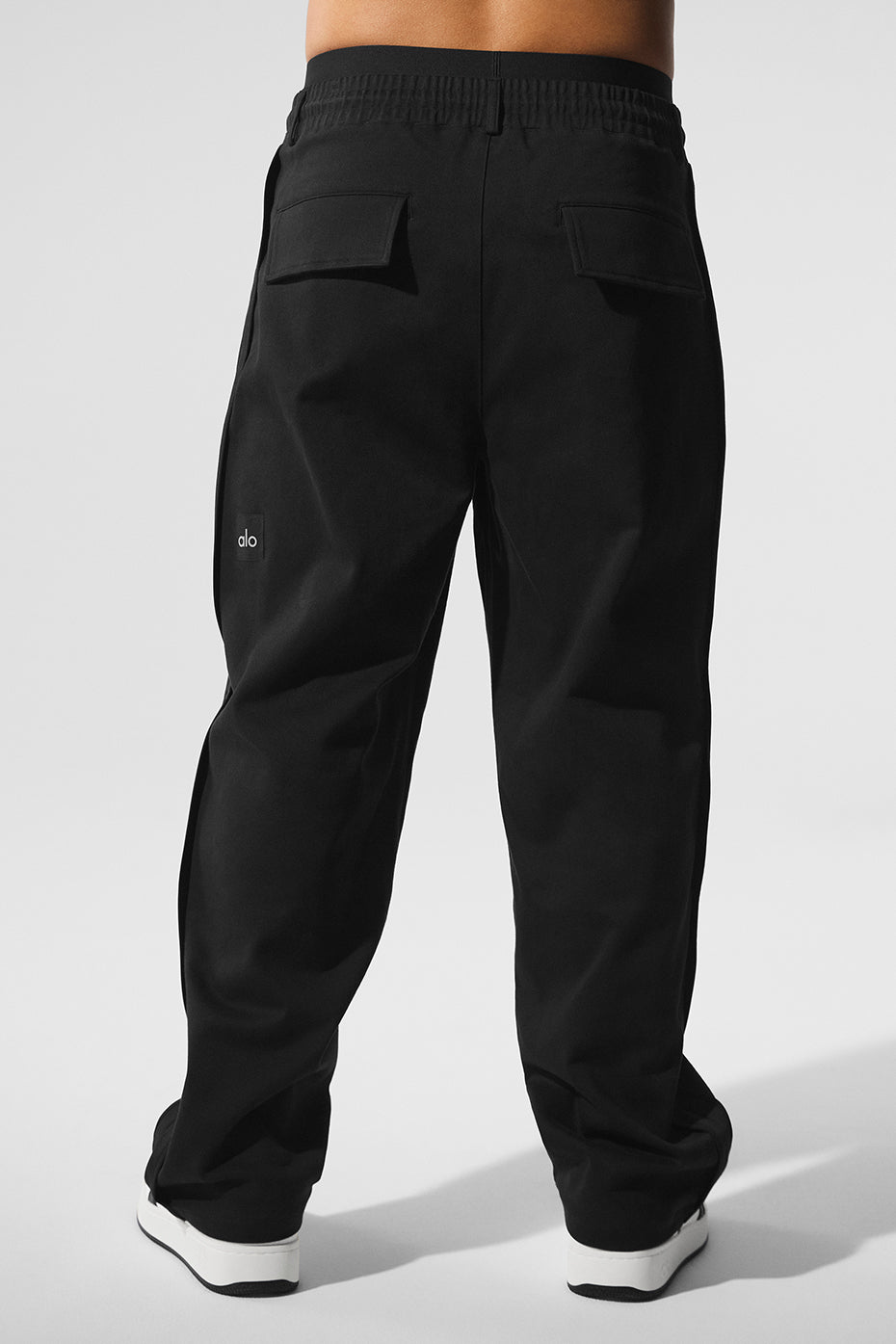 Alternative view of Edition Sueded Straight Leg Pant   Black
