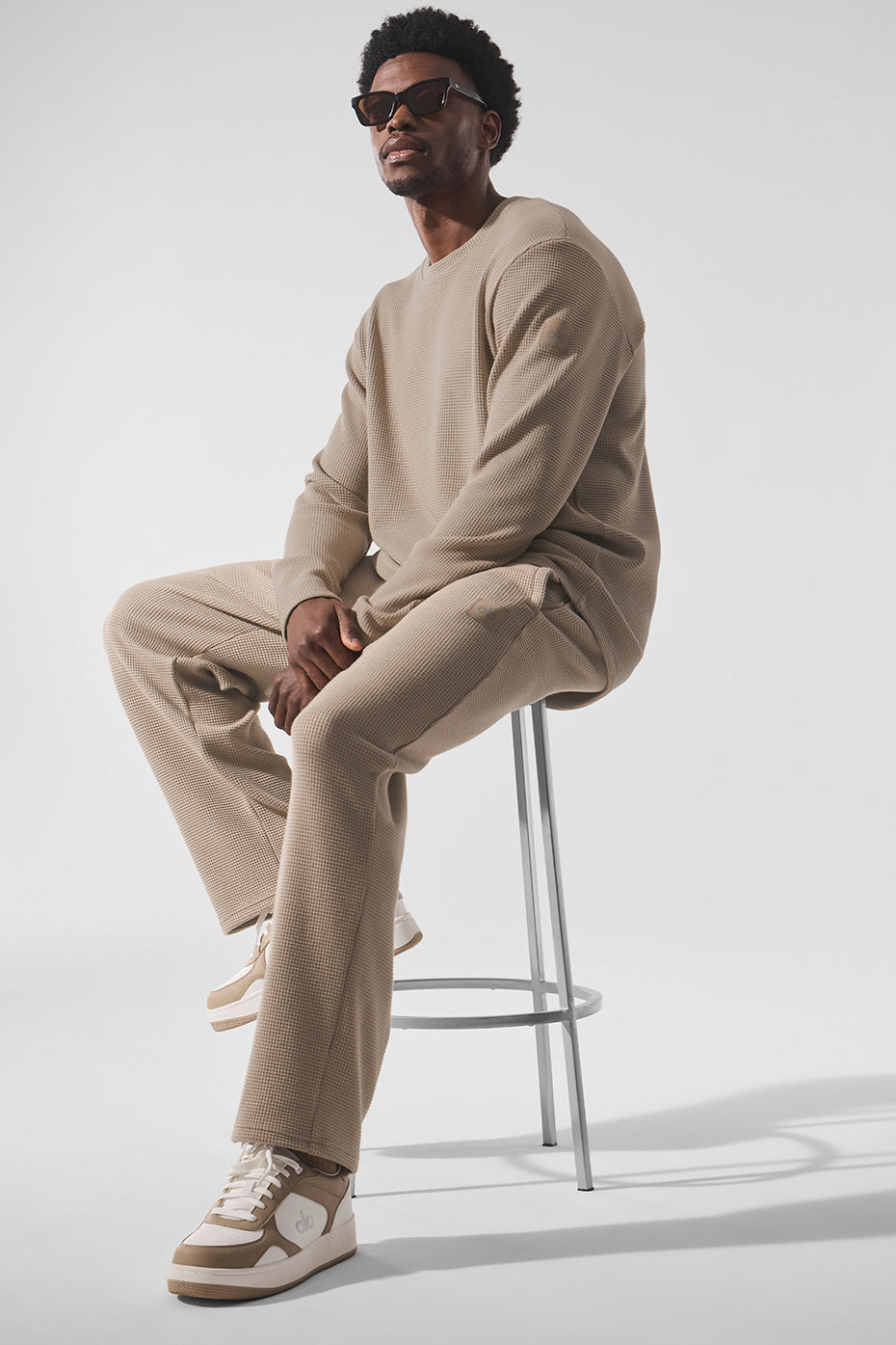 Elevate Waffle Straight Leg Pant Gravel - Image 5