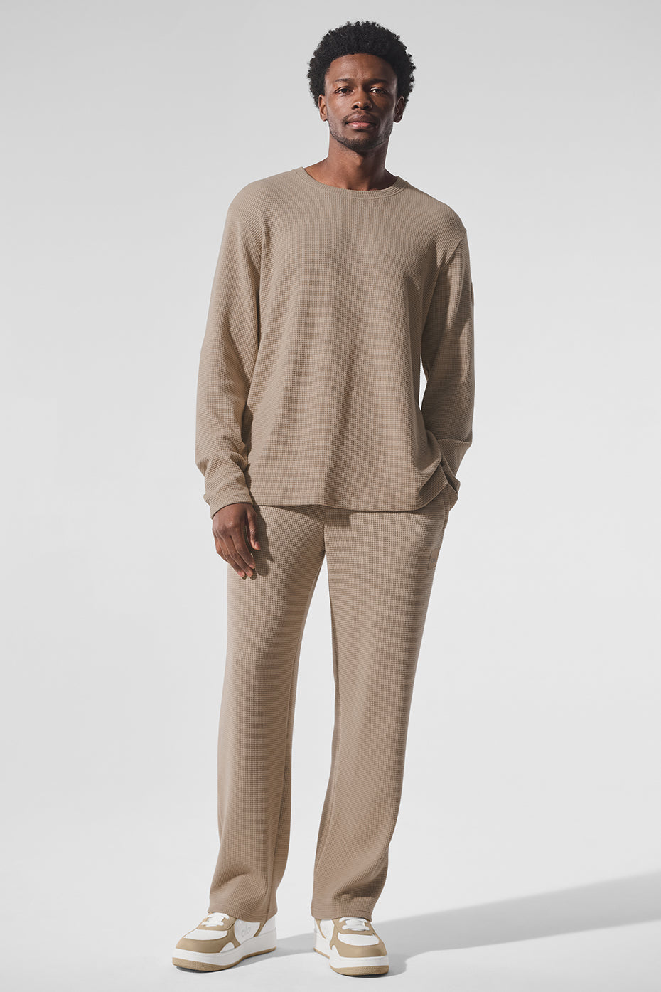 Elevate Waffle Straight Leg Pant Gravel - Image 4