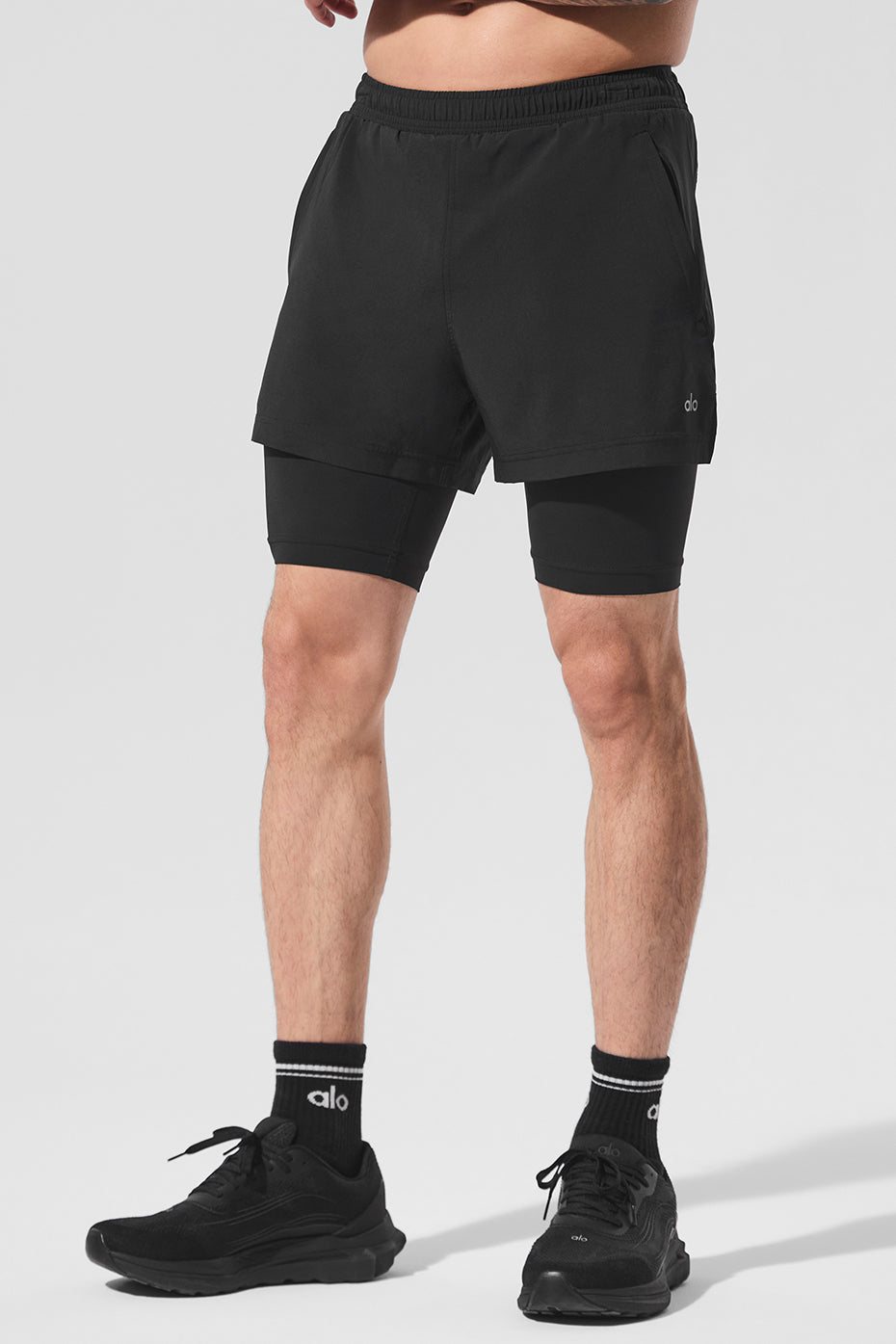 5" Revival 2 In 1 Short   Black/Black