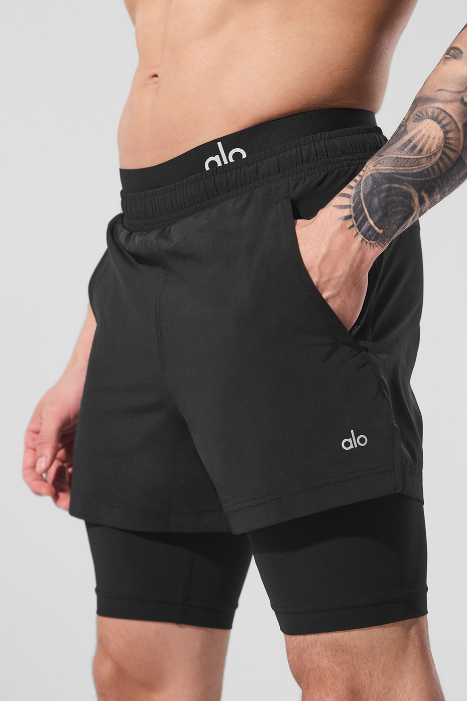 Alternative view of 5" Revival 2 In 1 Short   Black/Black