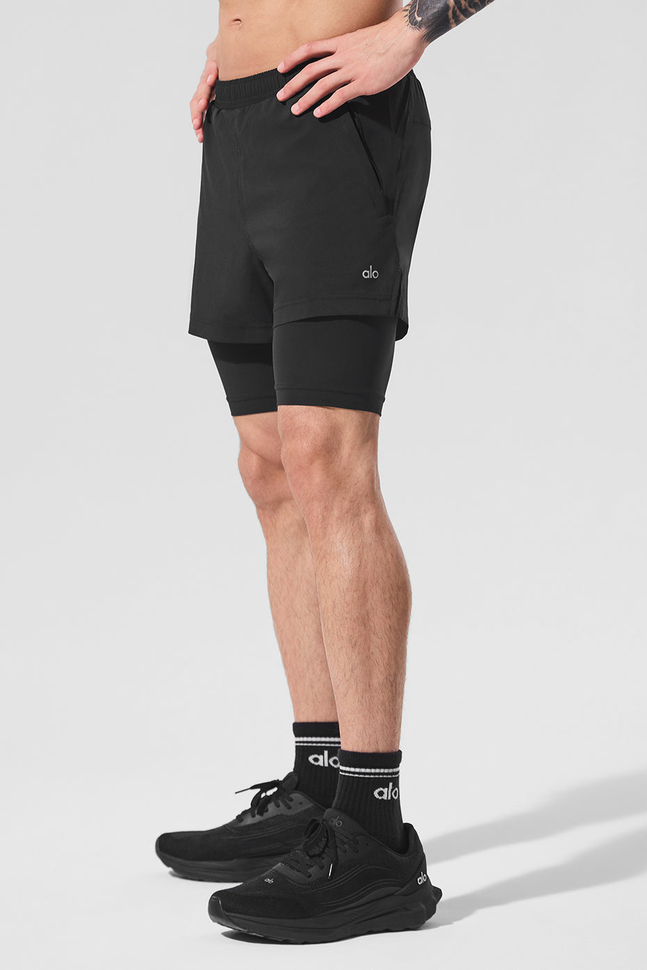 5" Revival 2 In 1 Short Black/Black - Image 3