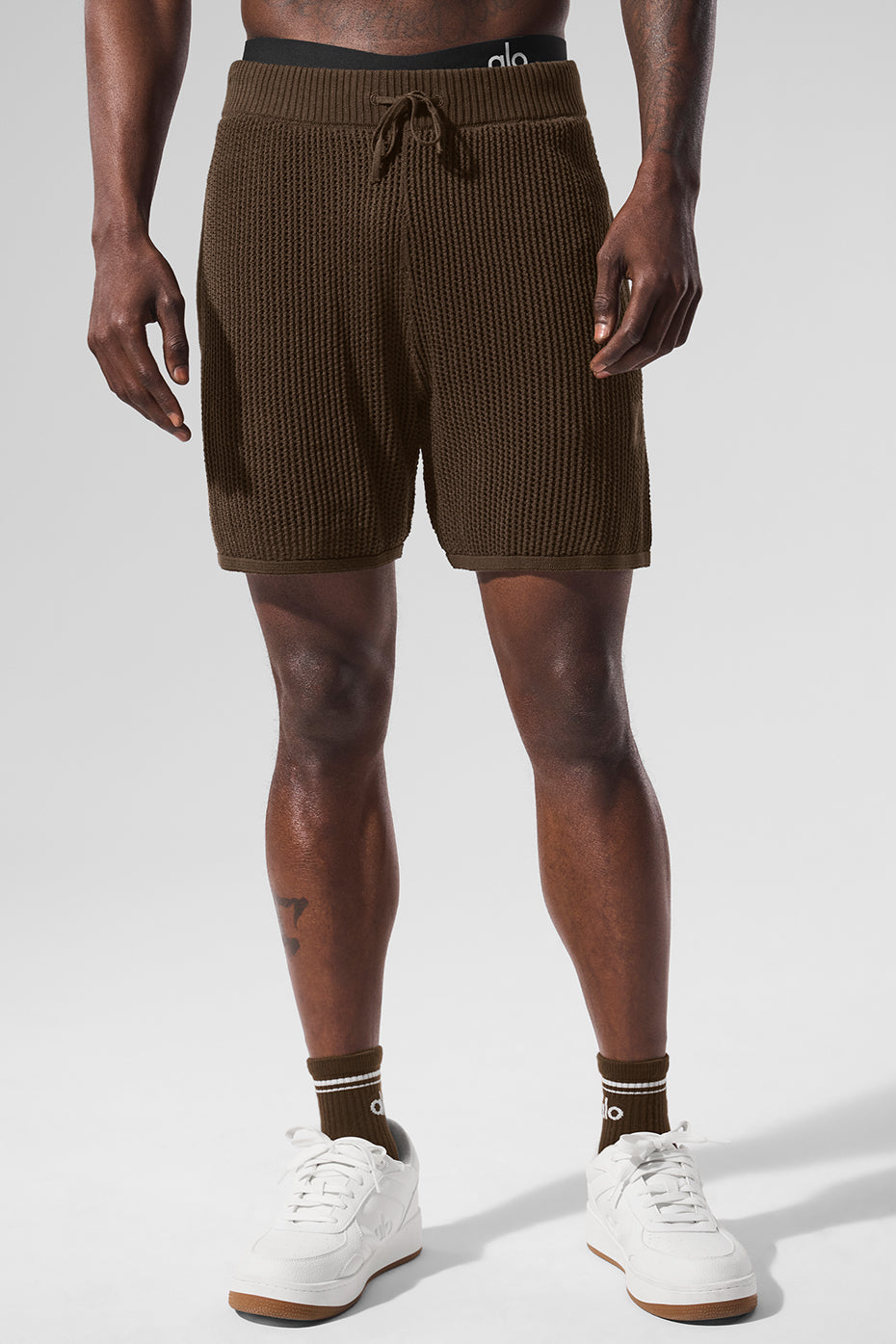 Open Knit Short   Espresso