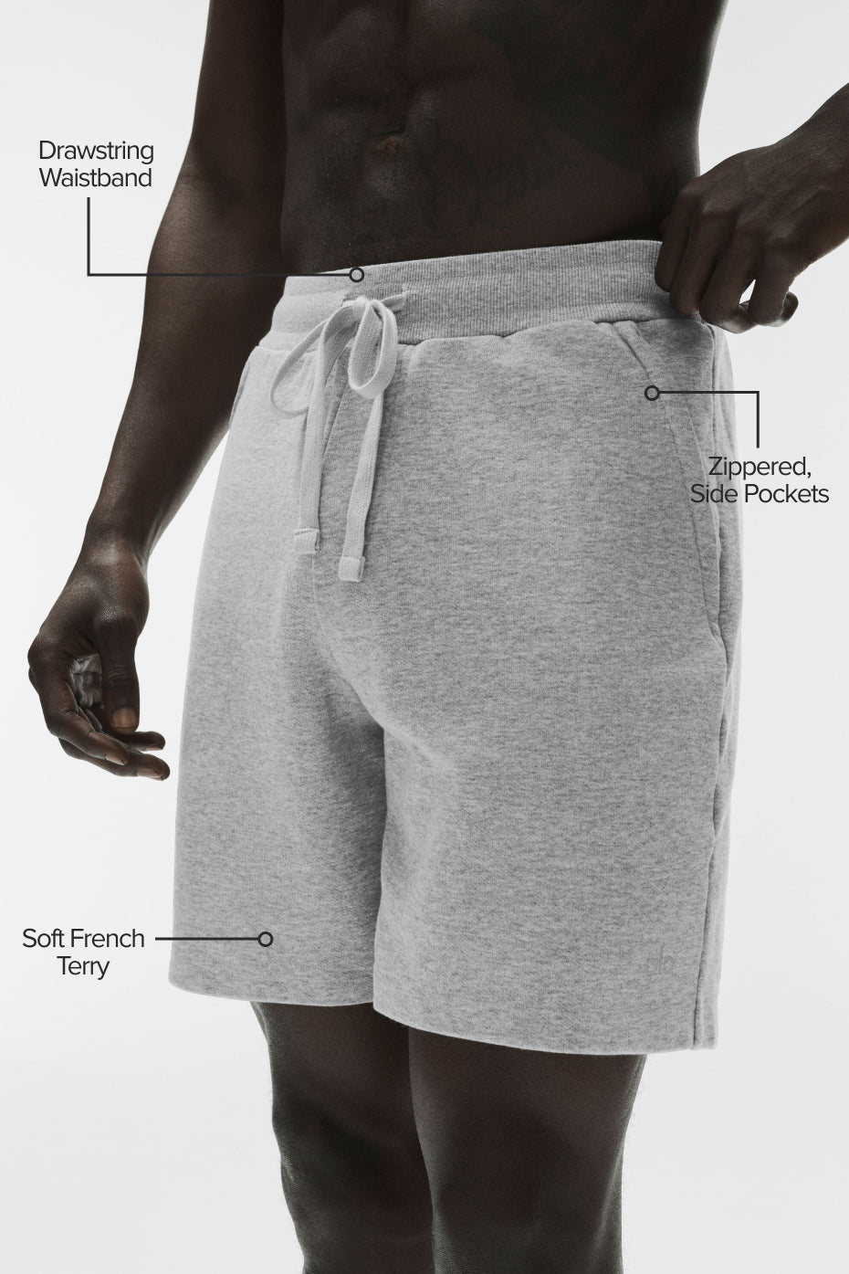 Alternative view of Chill Short   Athletic Heather Grey