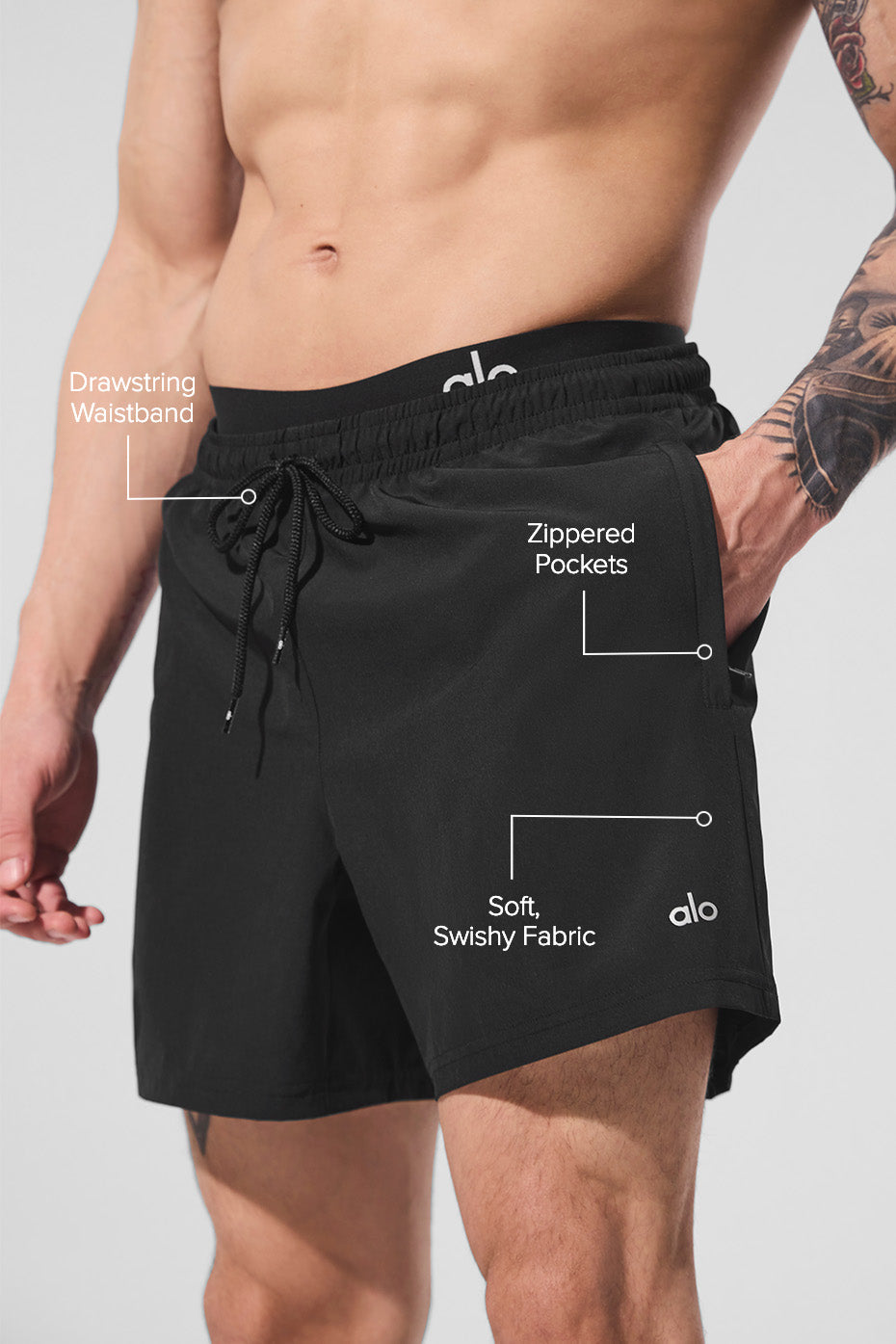Alternative view of 7" Circuit Short   Black