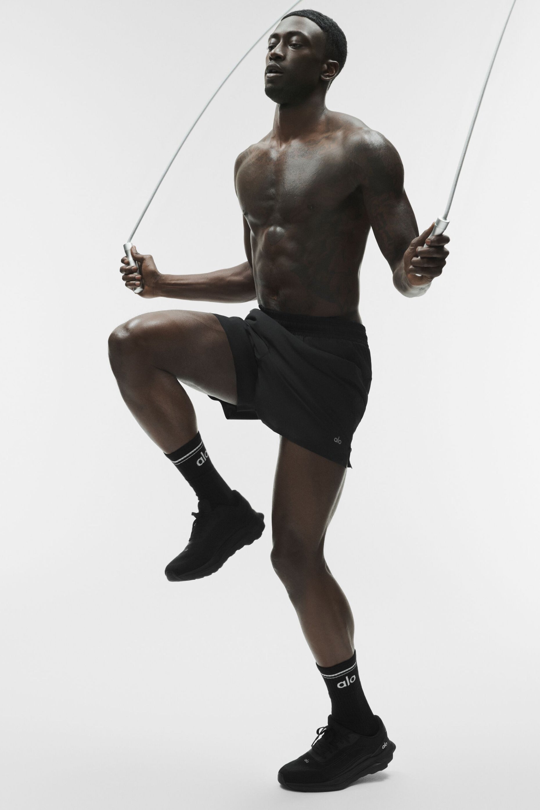 5" Adapt Running Short   Black