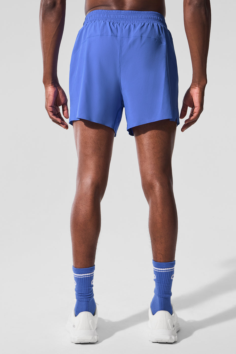Alternative view of 5" Adapt Running Short   Marathon Blue