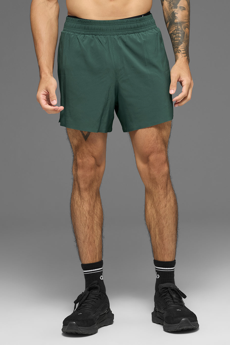5" Adapt Running Short   Clover Green