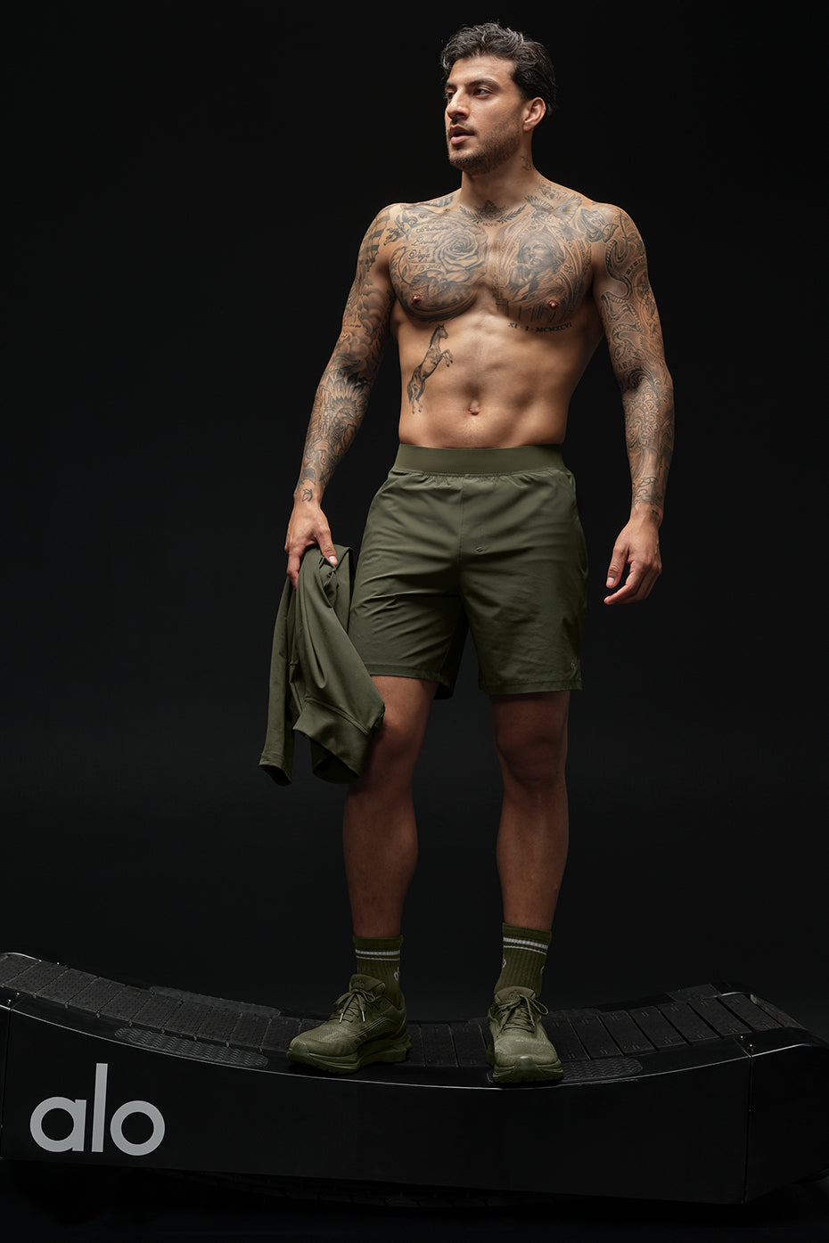 7" Repetition Short   Green Olive