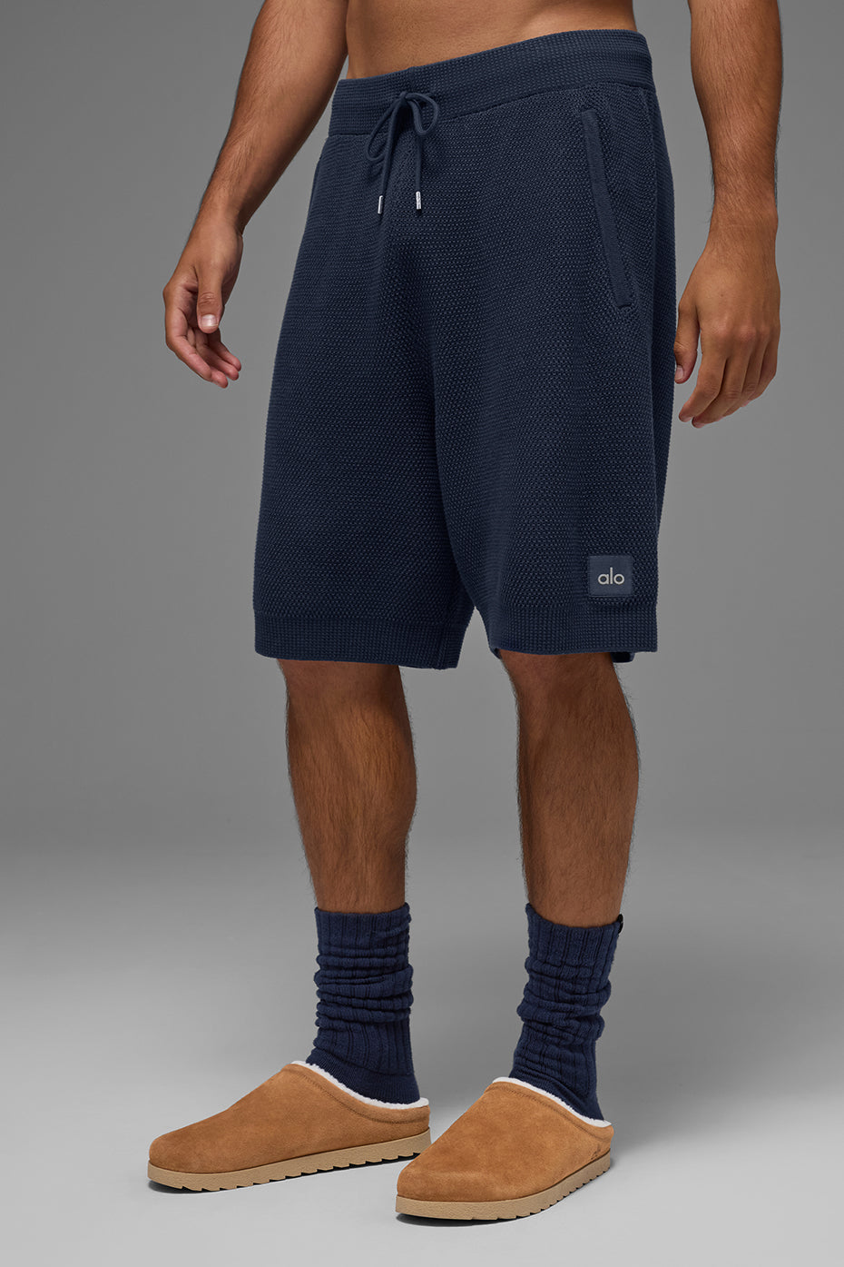 7" Sports Club Sweater Knit Short   Navy