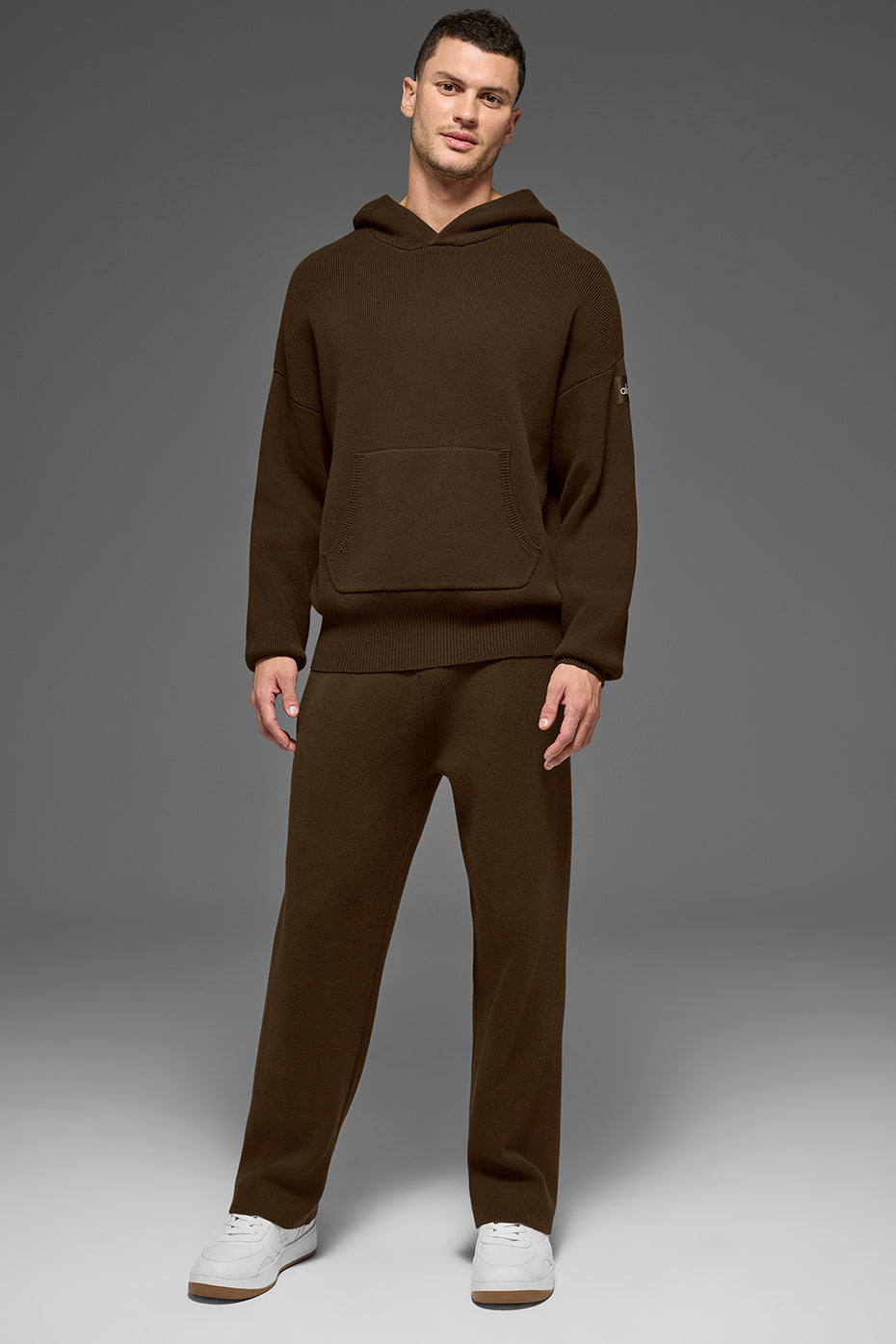 Scholar Hooded Sweater   Espresso