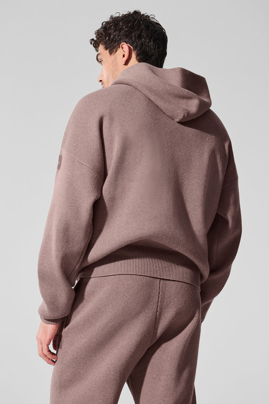 Alternative view of Scholar Hooded Sweater   Mushroom Heather