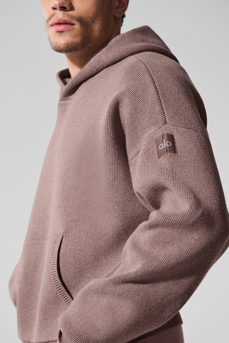 Scholar Hooded Sweater Mushroom Heather - Image 4