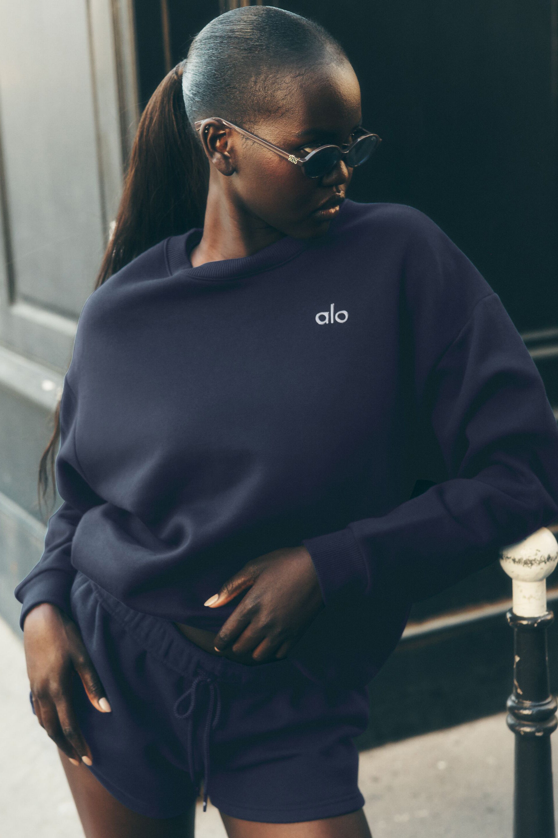 Accolade Crew Neck Pullover Navy