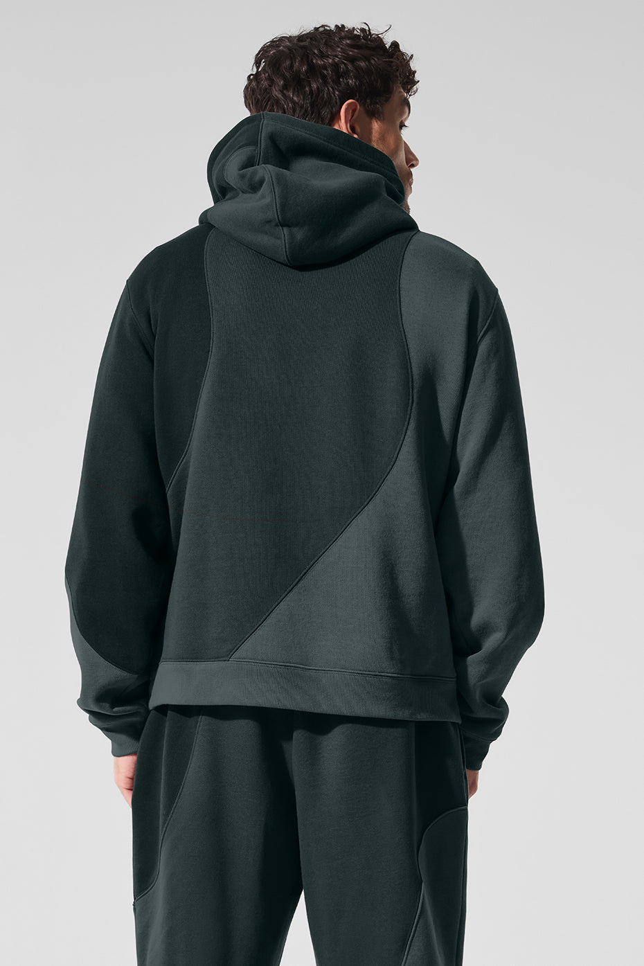 Make Waves Hoodie Charcoal Green Tonal - Image 2