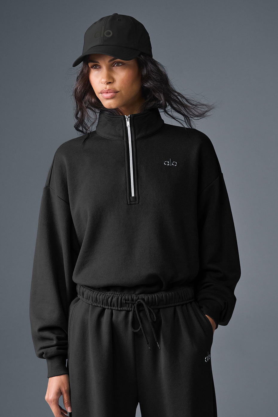 Accolade 1/4 Zip Pullover Black - Image 2