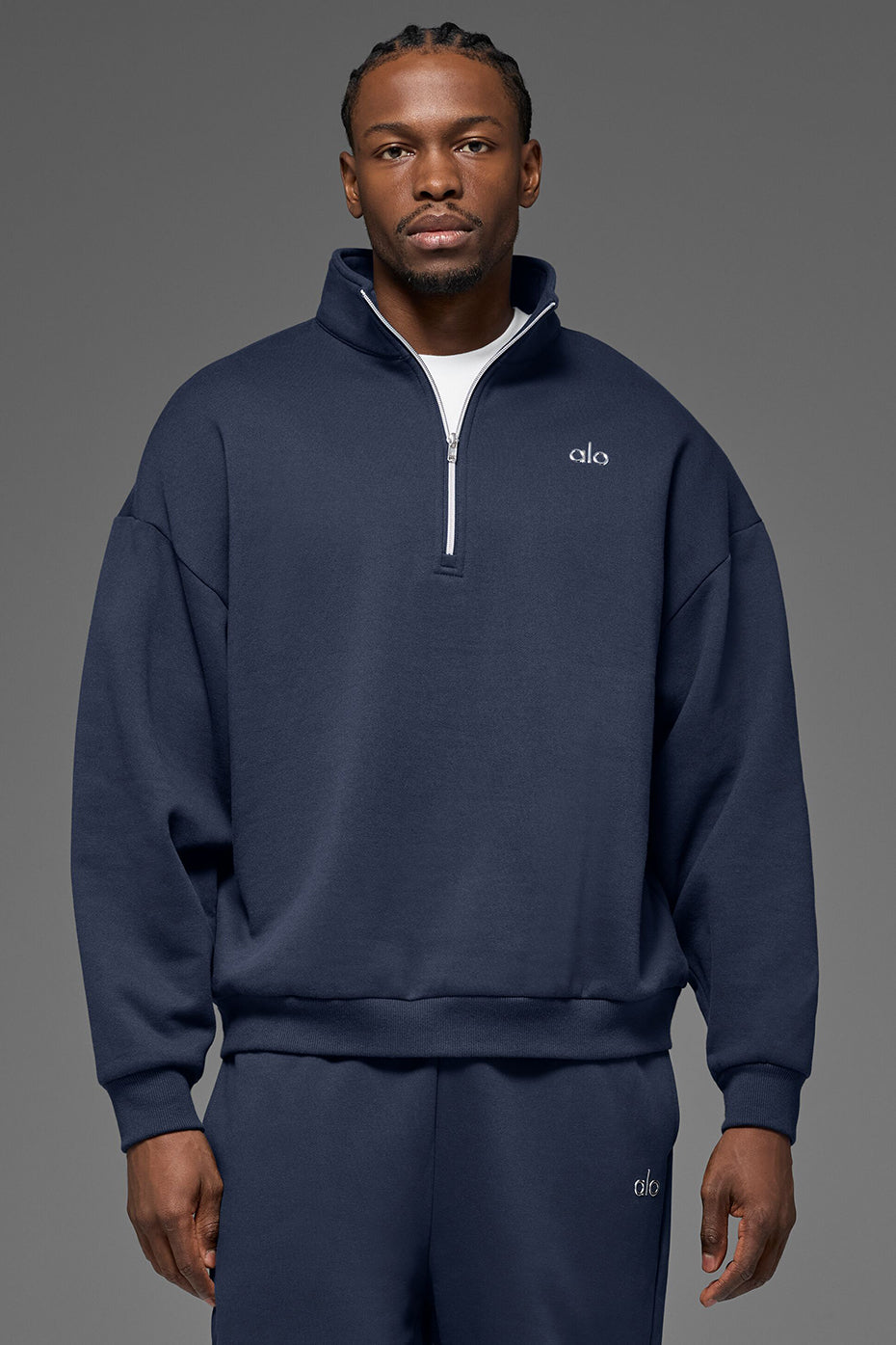Accolade 1/4 Zip Pullover Navy - Image 2