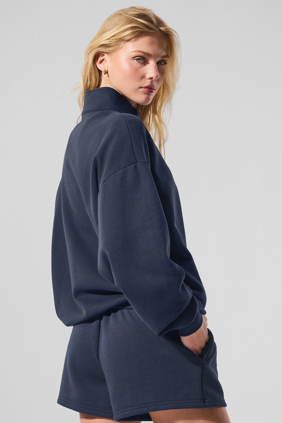 Accolade 1/4 Zip Pullover Navy - Image 3