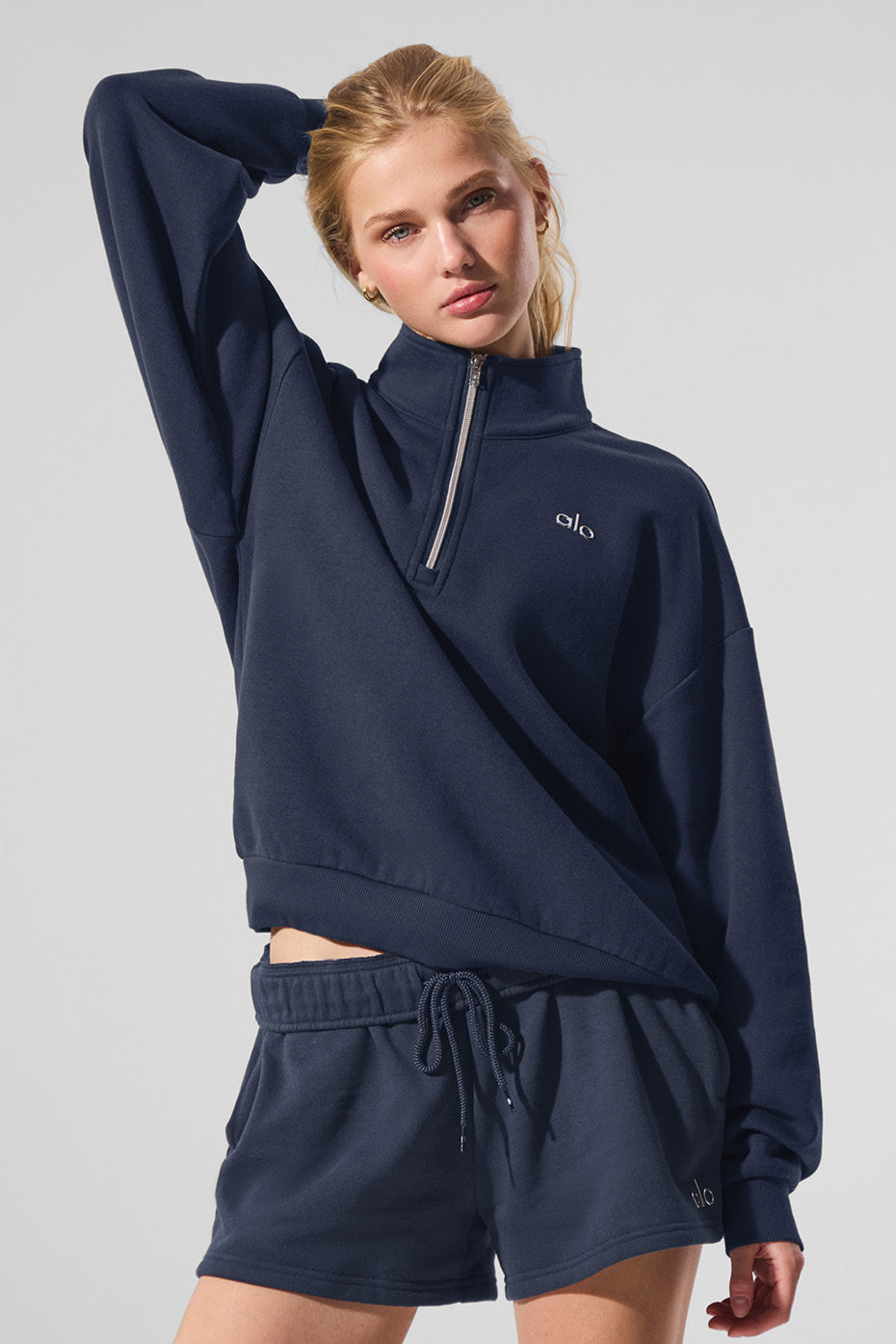 Accolade 1/4 Zip Pullover Navy - Image 5