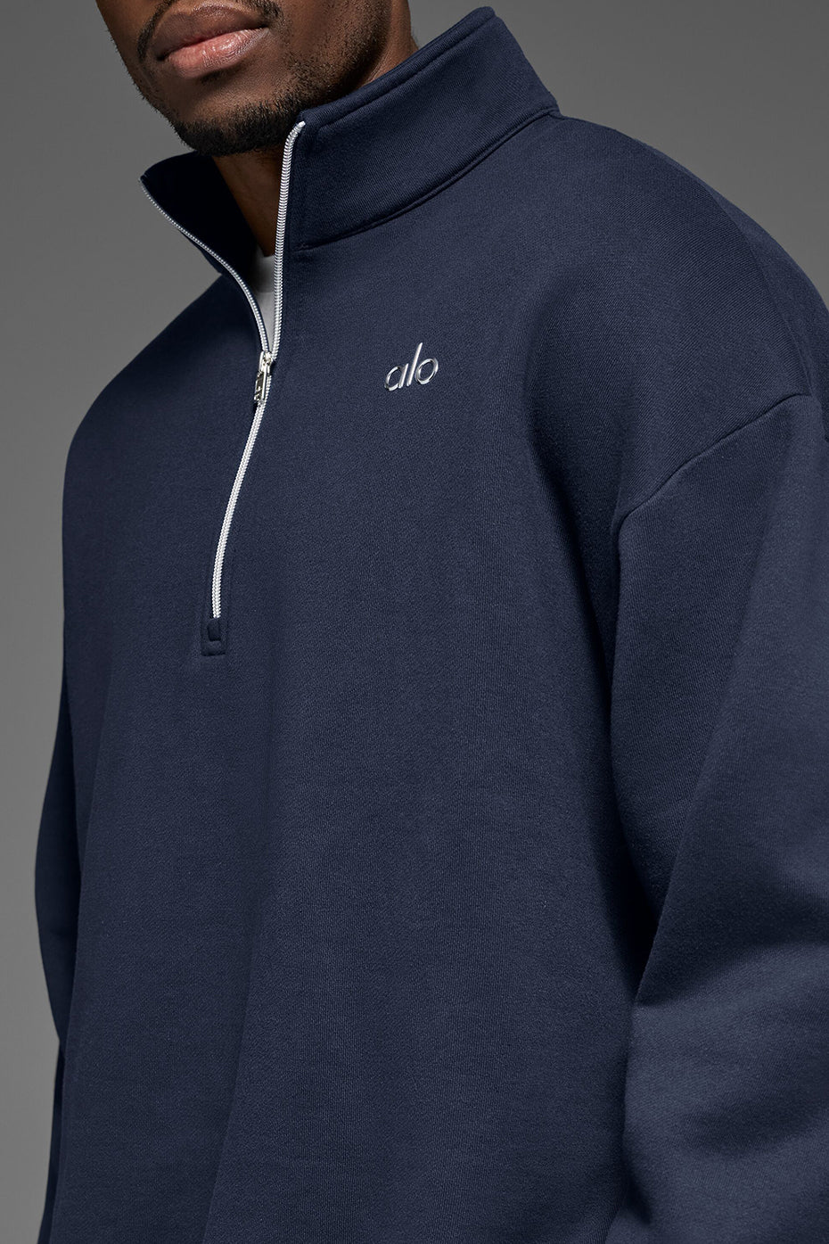 Accolade 1/4 Zip Pullover Navy - Image 4