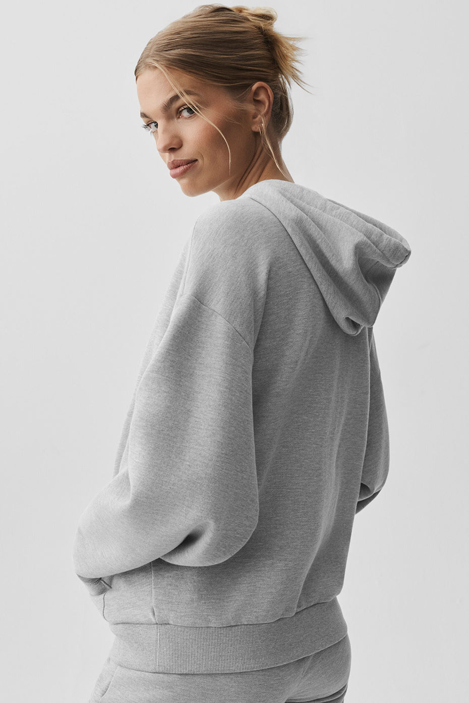 Alternative view of Accolade Full Zip Hoodie   Athletic Heather Grey