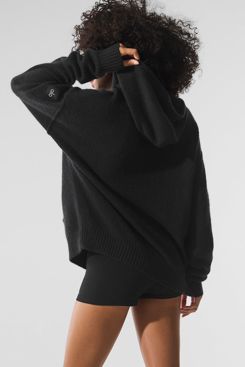 Wool Cashmere New Class Hoodie Black - Image 3