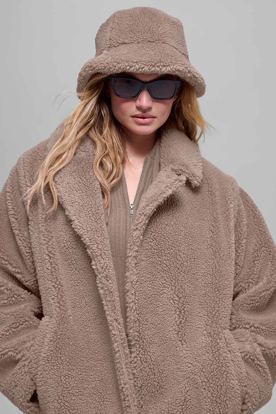 Oversized Sherpa Trench Chai Latte - Image 2
