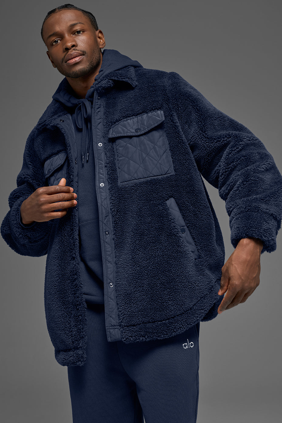 Sherpa Edge Shacket Navy - Image 3