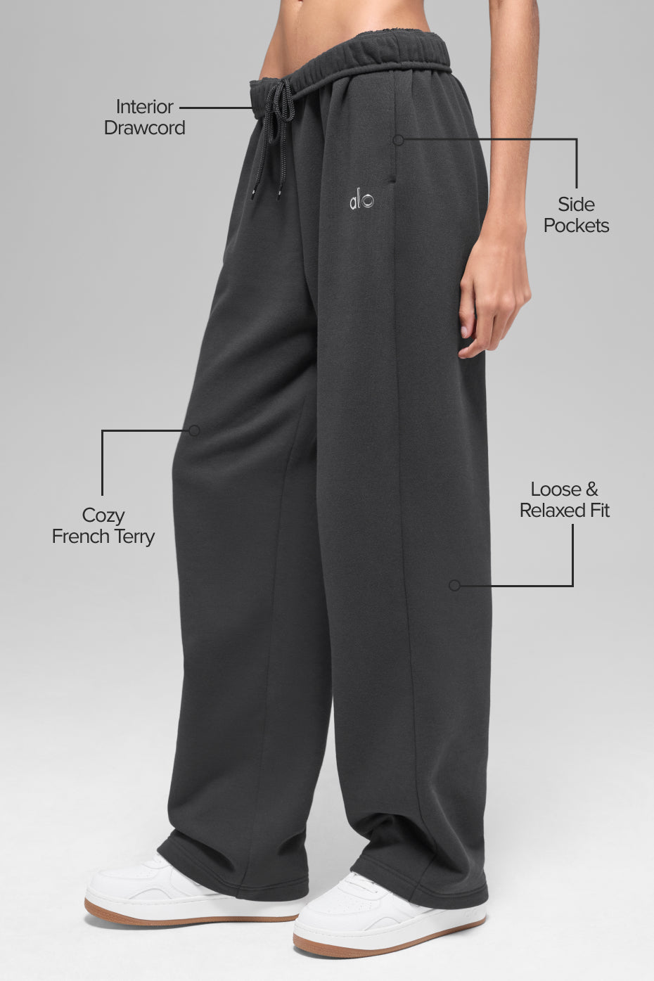 Alternative view of Accolade Straight Leg Sweatpant   Anthracite