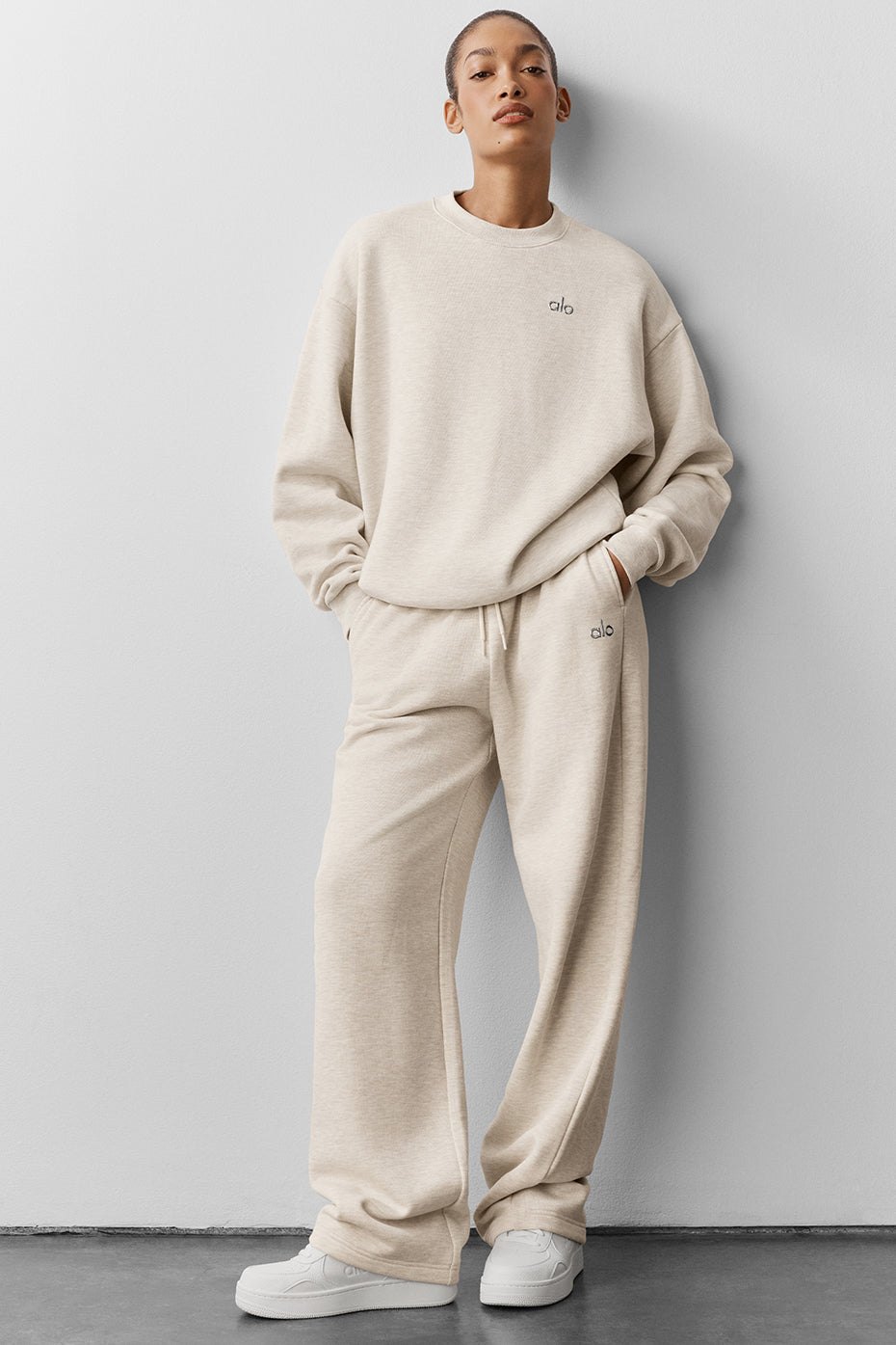 Accolade Straight Leg Sweatpant Oatmeal Heather - Image 5