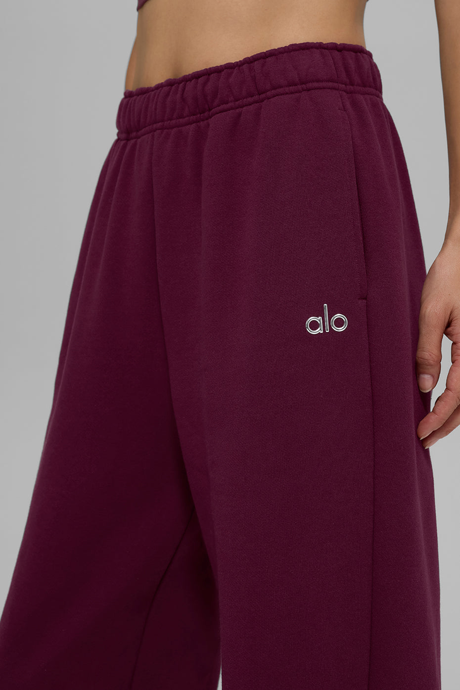 Alternative view of Accolade Straight Leg Sweatpant   Burgundy
