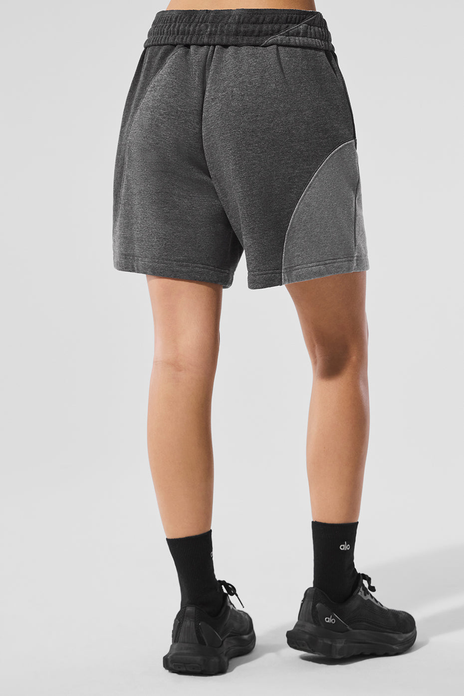 Alternative view of 7" Make Waves Short   Dark Heather Grey Tonal