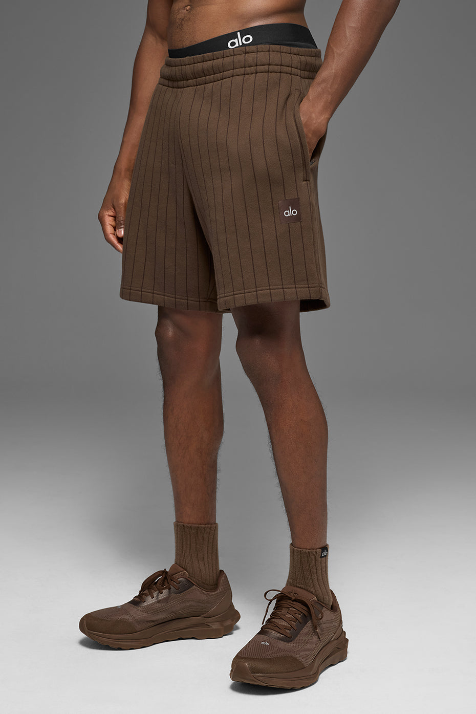 7" Pinstripe Short Espresso Pinstripe - Image 3