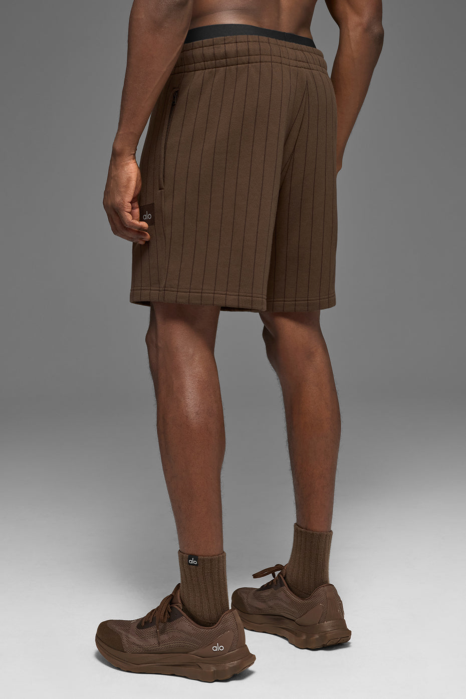 7" Pinstripe Short Espresso Pinstripe - Image 4