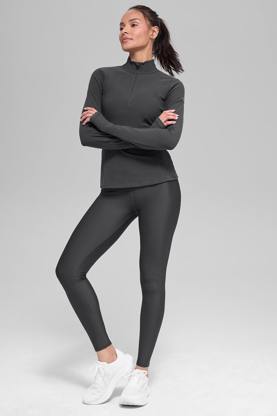 Alosoft 1/2 Zip Rapid Pullover Anthracite - Image 4