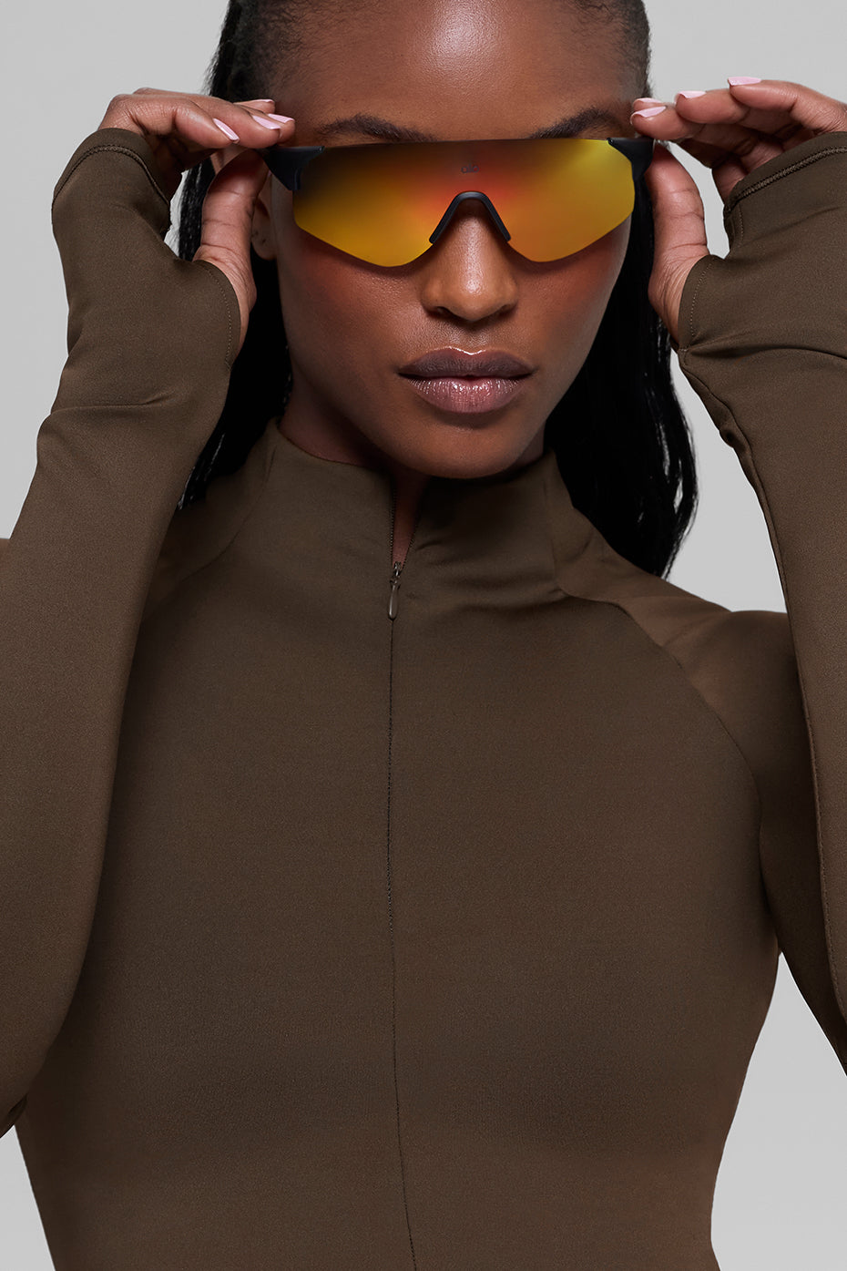 Airlift Winter Warm 1/4 Zip Long Sleeve Espresso - Image 5