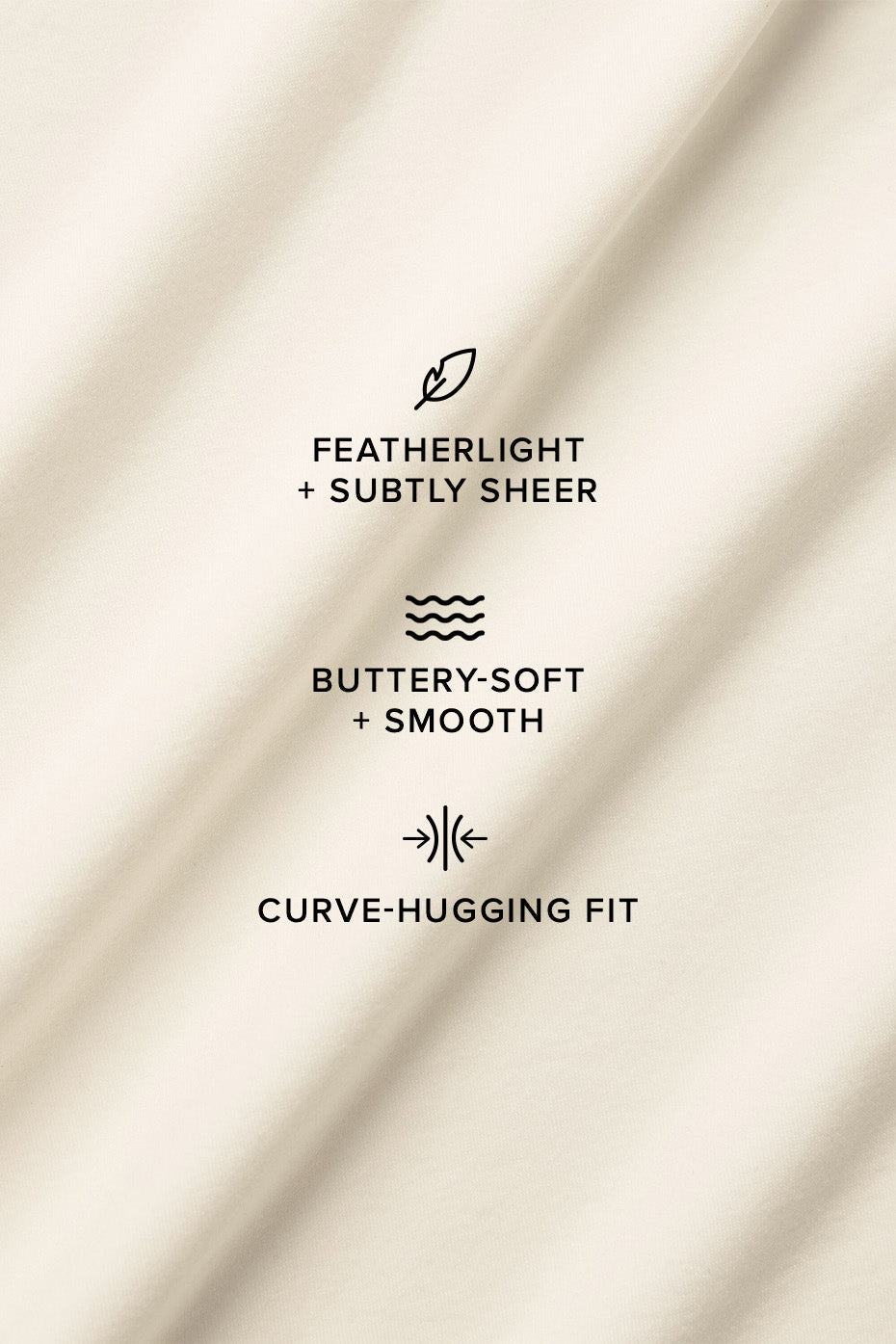 Alternative view of Asymmetric Sheer Glow Long Sleeve   Ivory
