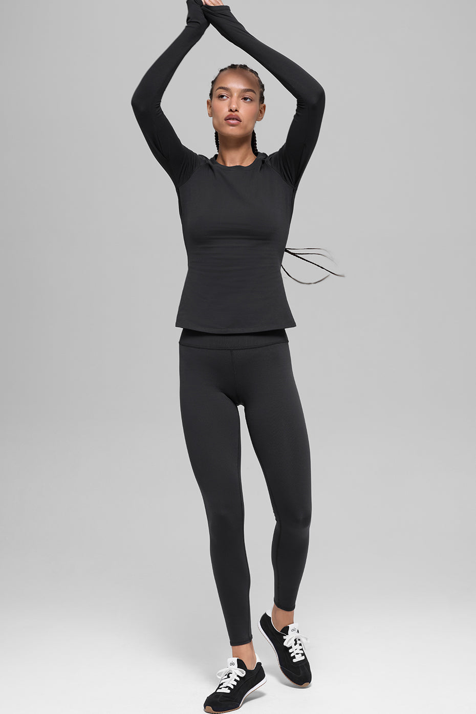 Airbrush Winter Warm Nocturne Long Sleeve Black - Image 4