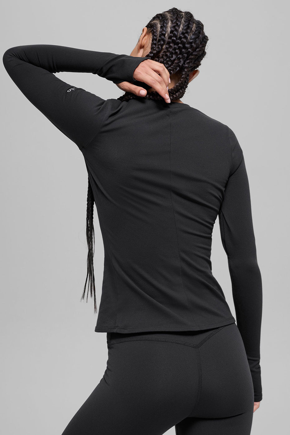 Airbrush Winter Warm Nocturne Long Sleeve Black - Image 3
